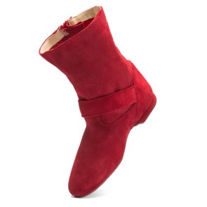 Rumpf 8835 West Coast Swing platte laarsjes rode dansschoenen