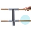 Dinamica Ballet Height-adjustable portable double ballet barre Giselle 1,5 meter Zonder wielen