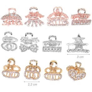 Alista Dancer Basics  Rhinestone Mini Metal Hair Claw