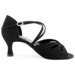 Portdance PD817 Zwart Nubuck dames Dansschoenen