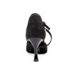 Portdance PD500 PREMIUM Dames Dansschoenen Zwart Glamour Satijn