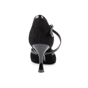 Portdance PD500 PREMIUM Dames Dansschoenen Zwart Nubuck Lakleer