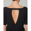 temps danse genesis zwart dansshirt dames met opening achterkant