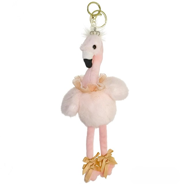 Alista Dancer Basics Sleutelhanger met dansende Flamingo en Strass-Diadeem