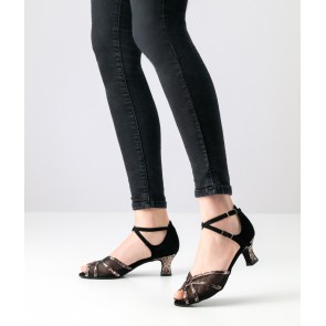 Latin Dansschoenen open teen en kruis bandjes
