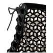 Anna Kern Elaine Dames Dansschoenen van zwarte suede en glinsterende steentjes