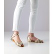 Anna Kern Margo Goud Dames oefen dansschoenen van goude nappaleer