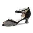 Werner Kern Steph dames Zwart-Zilver Dansschoenen