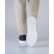 zwarte latin danssneakers voor heren met doorlopenden zool en twee draaipunten suny 7410