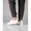 Suny Anna Kern 7425 Witte Nappa Leer Sneakers met volledige zool voor binnen en buiten