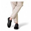 Suny Anna Kern 7430 Zwarte Nappa Leer Sneakers met volledige zool Ademend en zacht binnenwerk