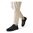 Suny Anna Kern 7430 Zwarte Nappa Leer Sneakers met volledige zool van nappaleer en zwart suede