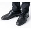 Werner-Kern-Brescia-Extra-Brede-zwart-nappa-Leer-Heren-dansschoenen-voor-brede-voeten met veters