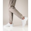 Bachata en Salsa witte danssneakers met splitzool voor heren Suny Anna Kern 4060