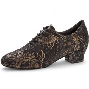 Diamant Dames suède Trainingsschoenen met  Rococo print 199-034-623