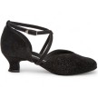 Diamant Dames Ballroom Zilver Reflex Dansschoenen 170-013-550 met een 42mm stabiele hak