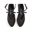 Diamant Dames Ballroom Zilver Reflex Dansschoenen 170-013-550 met glitters met een gesloten neus