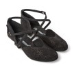Diamant Dames Ballroom Zilver Reflex Dansschoenen 170-013-550 met glitters met een unieke uitstraling