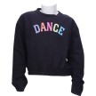 Papillon Zwarte Trui met ronde hals van Franse badstof DANCE 24PK2948