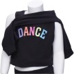 Papillon Zwarte Trui met ronde hals van Franse badstof DANCE 24PK2948 comfortabel