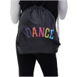 Papillon zwarte Rugtasje Dance 24PK9951 met een kleurrijke print
