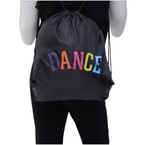 Papillon zwarte Rugtasje Dance 24PK9951 met een kleurrijke print