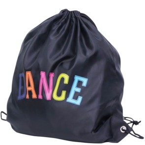 Papillon zwarte Rugtasje Dance 24PK9951 zwart met een print