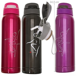 Alista Dancer Basics  Dans stalen thermosfles 500 ml. "I Love Dance" voor dames