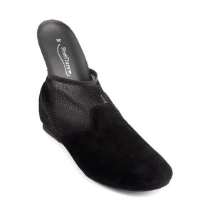 Portdance PD SWING 002 Zwart Nubuck dames Jazzschoenen met een comfortabele zool
