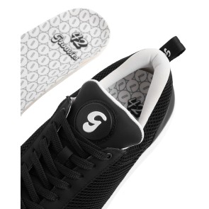 Portdance Groovies Oporto Zwarte leer Mesh Danssneakers unisex