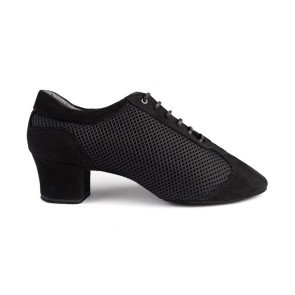 Portdance PD Pluma Zwart Mesh Nubuck Dansschoenen