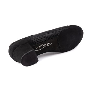 Portdance PD Pluma Zwart Mesh Nubuck Dansschoenen met een suede zool