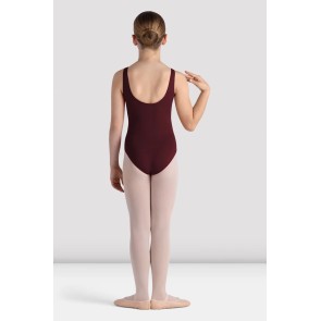 Bloch Alice meisjes Tank Turnpakje CL4265 Burgundy met brede schouderbandjes