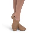 Capezio Nova V350W Suede Zool Jazzschoen beige flexibel