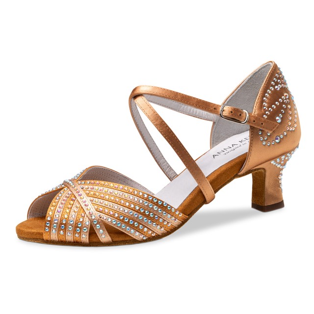Anna Kern 1117-50 Esmee flesh Satijn dames Dansschoenen