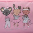 Papillon Roze Ballet Roltas 25PK9910-500 met BALLET FRIENDS print met diertjes