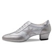 Ariana Zilver-Wit Lederen dames Training Dansschoenen