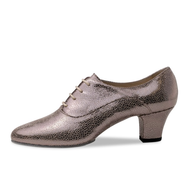 Werner Kern Runa Dames Beige Antik leer Practice Dansschoenen hak 45mm