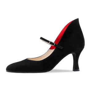 Werner Kern Morgana dames Zwarte Suede Ballroom schoenen
