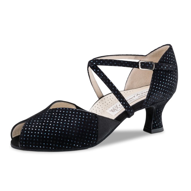 Werner Kern Harriet Zwarte Brocade dames Dansschoenen