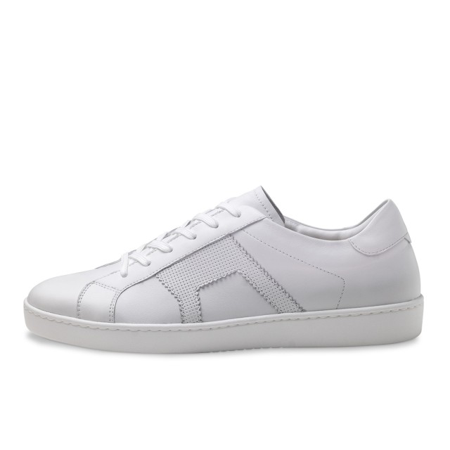 Werner Kern Marsala Witte heren Lederen Danssneakers