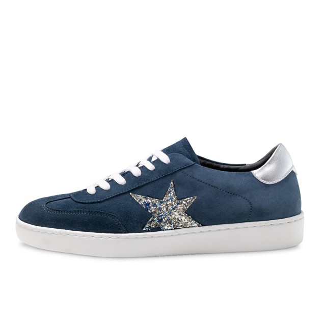 Werner Kern Zelda dames Suede Navy Dans­sneakers