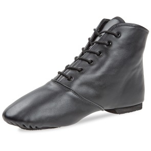 Diamant Step Garda Boot uniseks Zwarte Lederen Dansboot met Rubber Split-zool 215-504-028