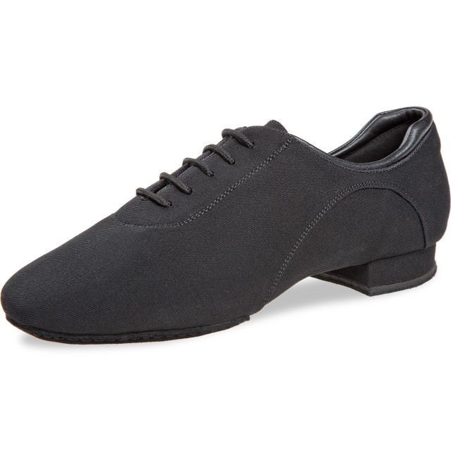 Diamant Zwart Canvas heren Ballroomschoenen 224-510-675