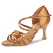 Diamant DanceArt Dark Tan SatijnDames Latinschoenen 217-507-379
