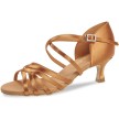 Diamant DanceArt Dark Tan SatijnDames Latinschoenen 217-507-379