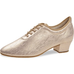 Diamant Beige dames Dansschoenen met Subtiele Gold-print 199-034-670
