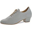 Diamant Elegant Zilver Brocade dames Practice Dansschoenen 199-034-002