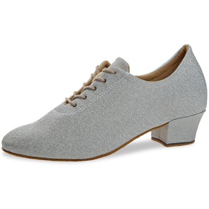 Diamant Elegant Zilver Brocade dames Practice Dansschoenen 199-034-002