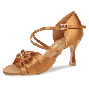 Diamant DanceArt Silvia dames Satijn Competition Latinschoenen 220-507-379